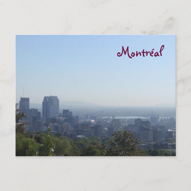 Montréal Skyline Postcard (Front)