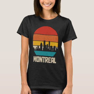 Montreal Skyline Quebec Canada Vintage Retro Pride T-Shirt