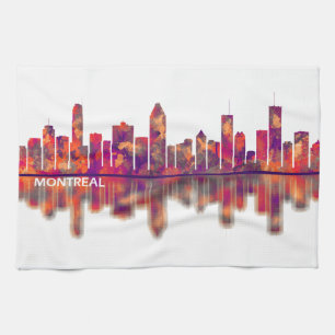 Montreal Skyline Tea Towel