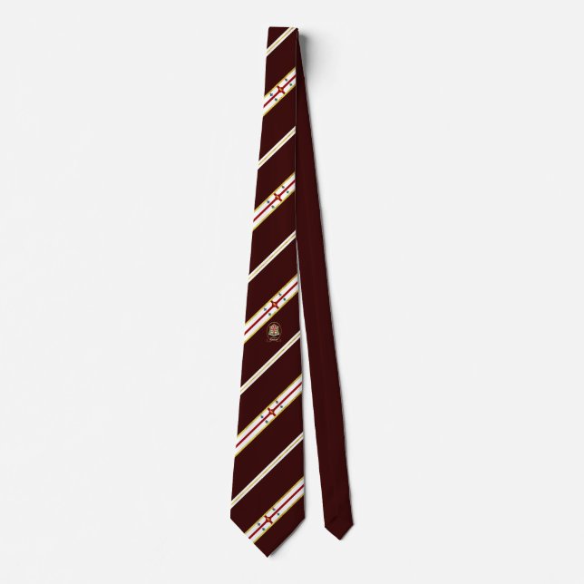 Montreal stripes flag tie (Front)