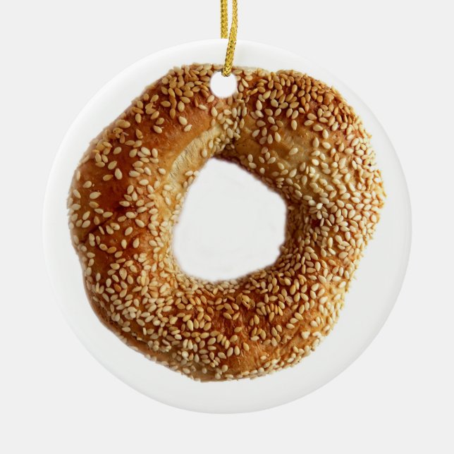 Montreal style bagel ornament (Front)