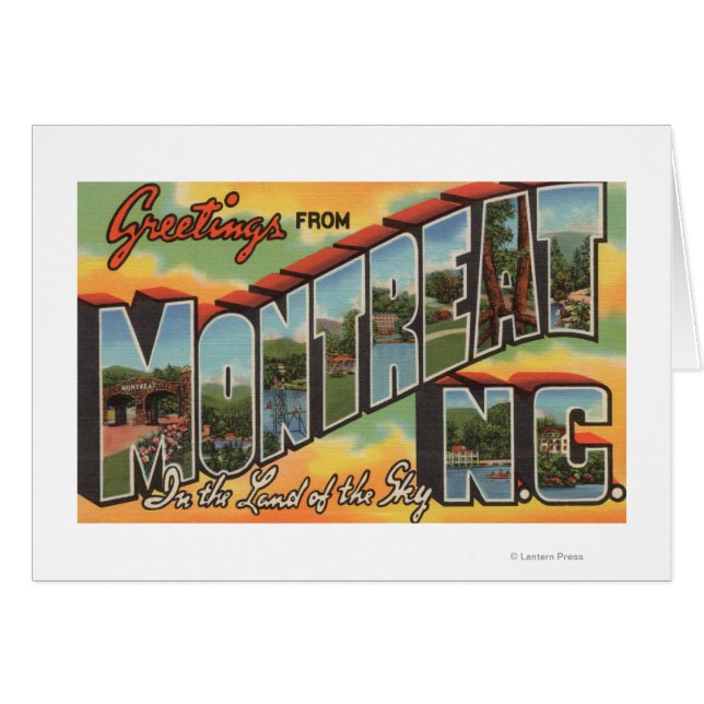 Montreat, North Carolina - Large Letter Scenes 2 (Front Horizontal)
