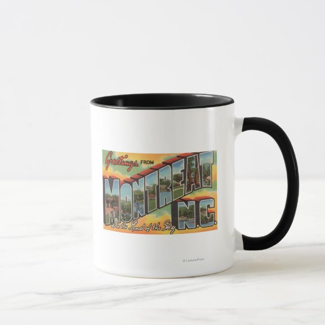 Montreat, North Carolina - Large Letter Scenes 2 Mug (Right)