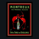 Montreaux  French Art Deco Mineral Water Ad 12 x16 Poster<br><div class="desc">Montreaux Eau Minerale Alcaline  (Mineral Water) Advertisement  12 x 16</div>