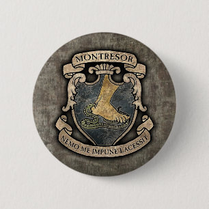 Montresor Coat of Arms 6 Cm Round Badge