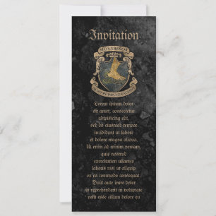 Montresor Coat of Arms Invitation