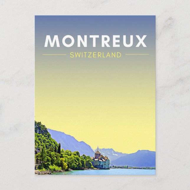 Montreux Switzerland Travel Postcard (Front)
