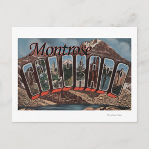 Montrose, Colorado - Large Letter Scenes Postcard