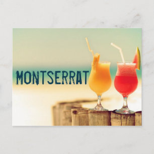 Montserrat cocktails postcard