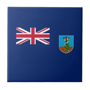 Montserrat Flag Ceramic Tile