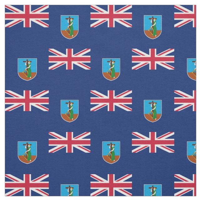 Montserrat Flag Fabric (Swatch)