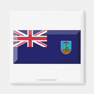 Montserrat Flag Jewel Magnet