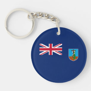 Montserrat Flag Key Ring
