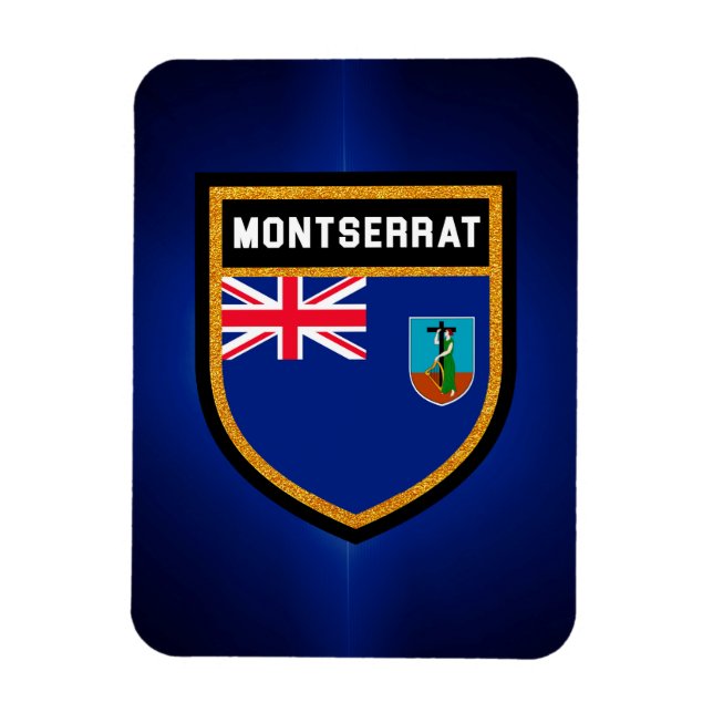 Montserrat Flag Magnet (Vertical)