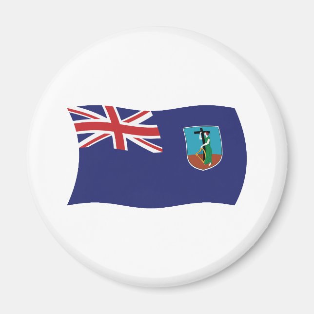 Montserrat Flag Magnet (Front)