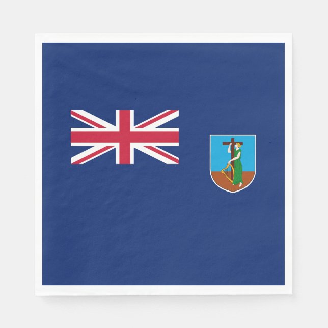Montserrat Flag Napkin (Front)
