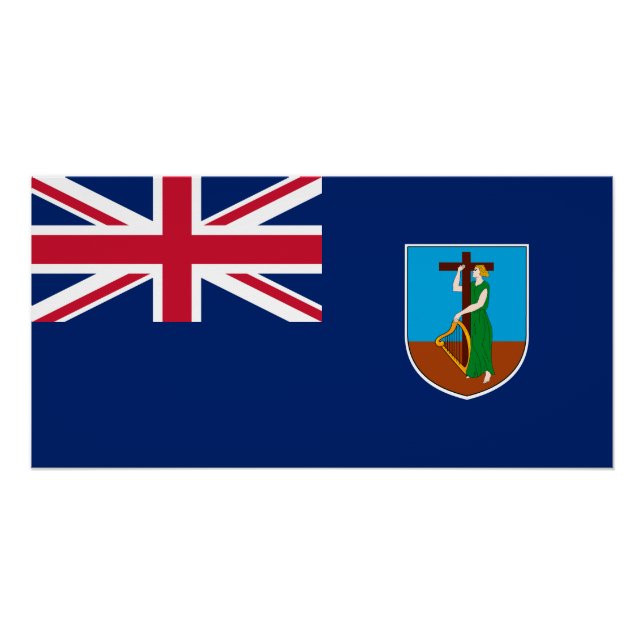 Montserrat Flag Poster (Front)