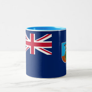 Montserrat Flag Two-Tone Coffee Mug