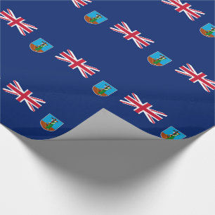 Montserrat Flag Wrapping Paper
