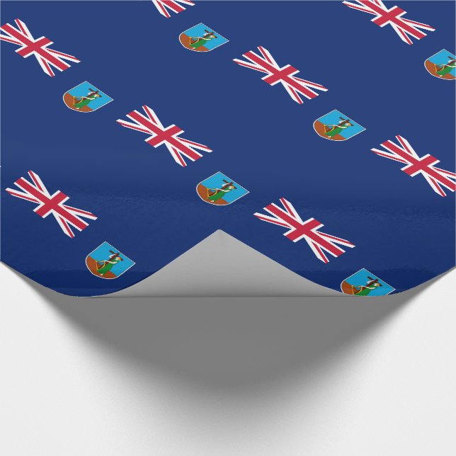 Montserrat Flag Wrapping Paper (Corner)
