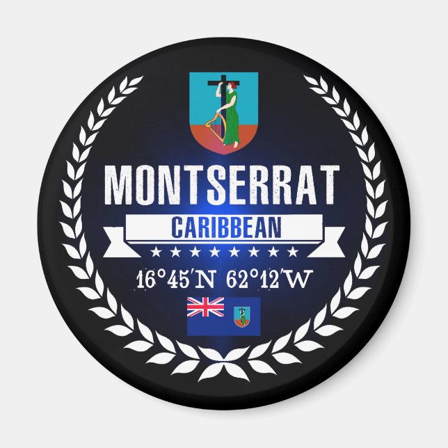 Montserrat Magnet (Front)