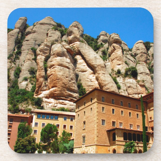 Montserrat Monastery, Catalonia, Spain Coaster (Front)