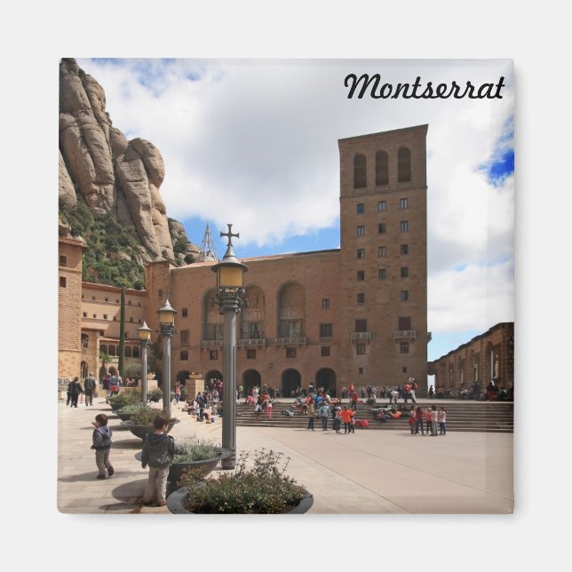 Montserrat monastery magnet (Front)