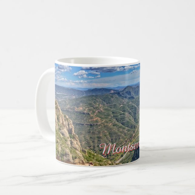 Montserrat mountains in Spain Coffee Mug (Front Left)