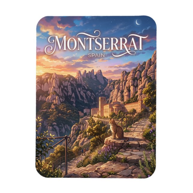 Montserrat Spain Magnet (Vertical)