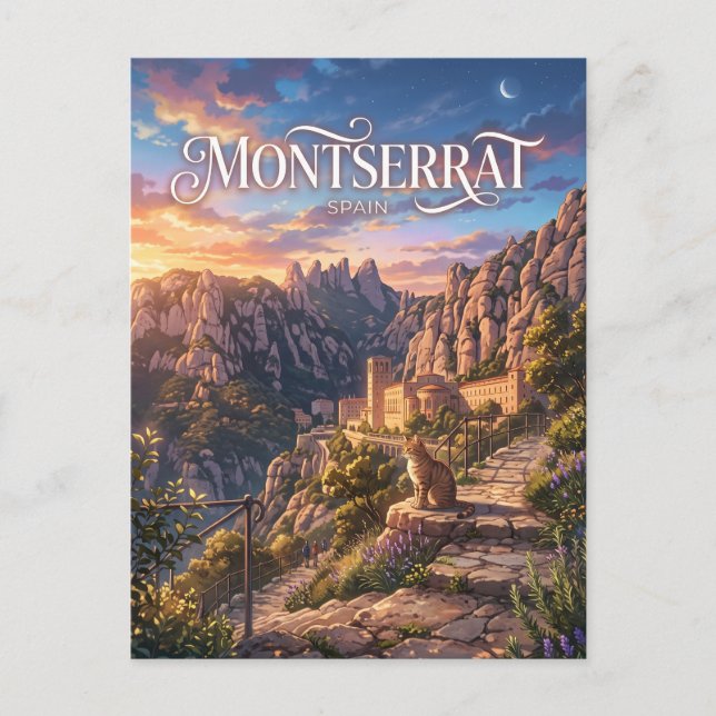 Montserrat Spain Postcard (Front)