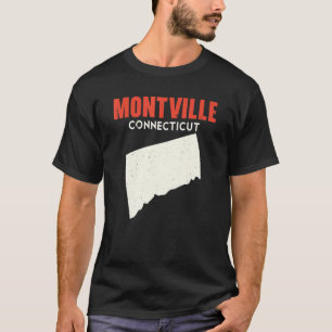Montville Connecticut USA State America Travel Con T-Shirt
