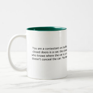 Monty Hall Two-Tone Coffee Mug