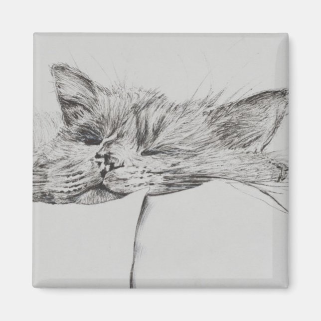 Monty sleepy boy magnet (Front)