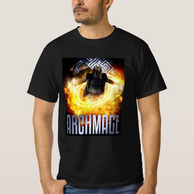 Monty & Strong - ARCHMAGE "I'm not a mage!"  T-Shirt (Front)