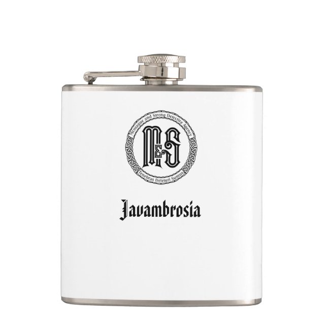 Monty & Strong - Javambrosia Flask (Front)