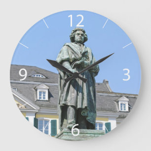 Monument of Ludwig van Beethoven in Bonn Large Clock