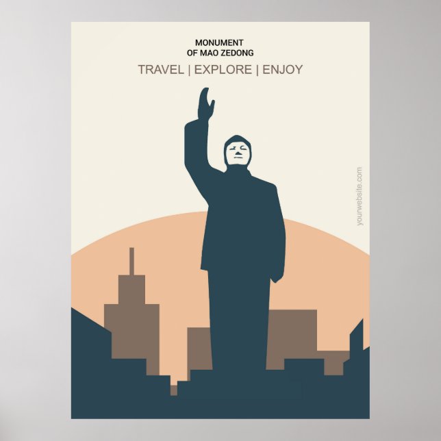 Monument of Mao Zedong Poster (Front)