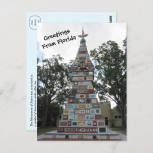 Monument of the States - Kissimmee Florida Postcard