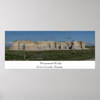 Monument Rocks -05-26-2007 Poster
