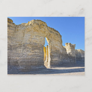 Monument Rocks Key Hole Arch, Kansas Postcard