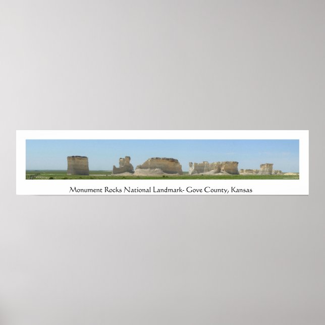 Monument Rocks National Landmark Poster (Front)