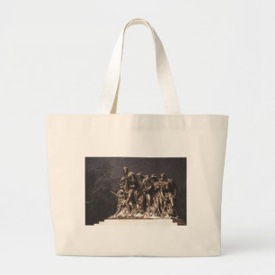 monument soldiers new york war large tote bag