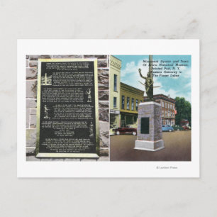 Monument Square and Erwin Historical Museum Postcard