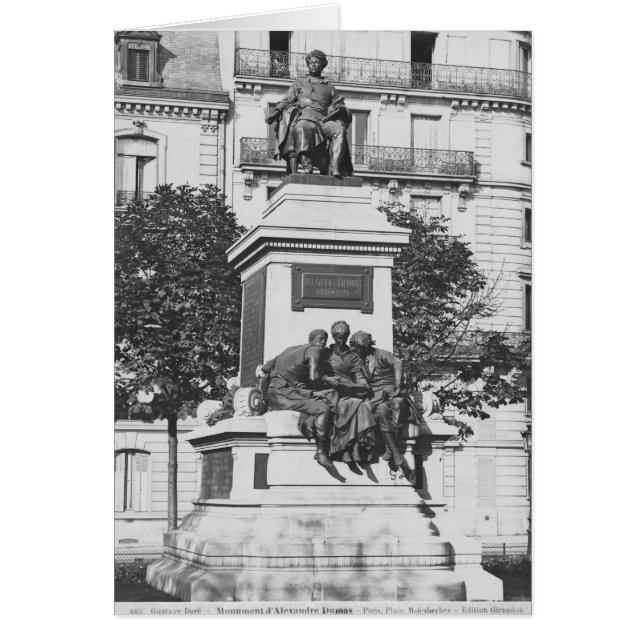 Monument to Alexandre Dumas Pere, 1883 (Front)