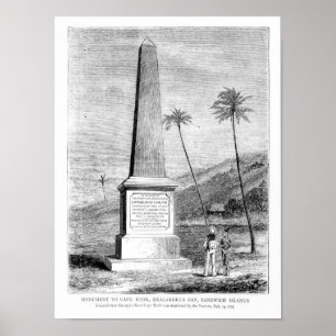 Monument to Captain James Cook Poster
