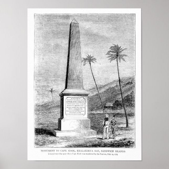 Monument to Captain James Cook Poster (Front)