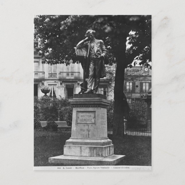 Monument to Hector Berlioz Postcard (Front)