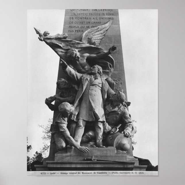 Monument to Leon Gambetta Poster (Front)