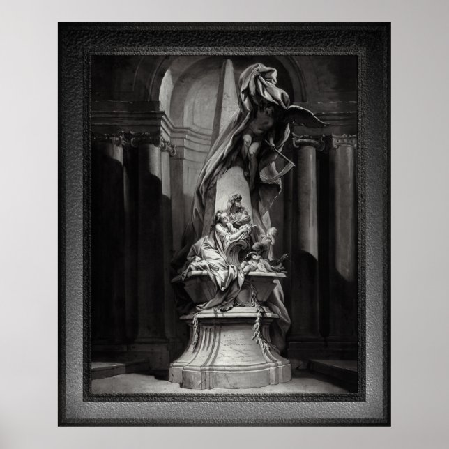 Monument to Mignard by François Boucher Poster (Front)