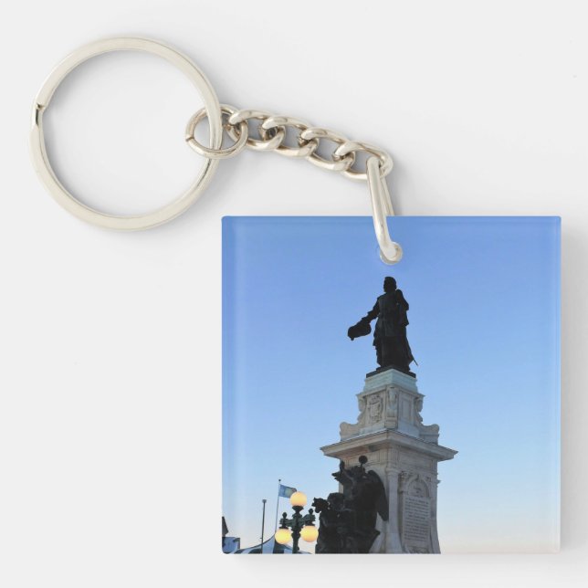 Monument to Samuel De Champlain, Quebec, Canada Key Ring (Front)